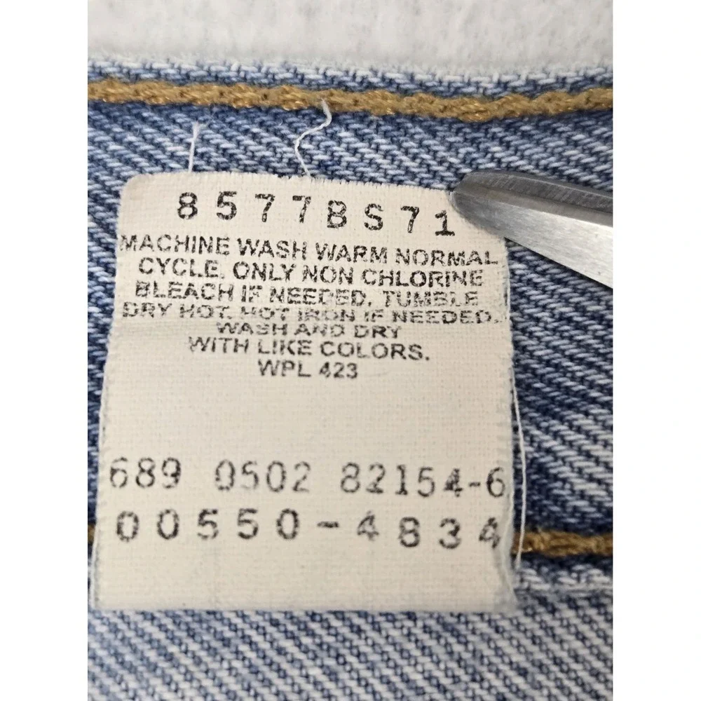 Levis 550 Mens Relaxed Fit Jeans 36 x 34 Light Blue Denim